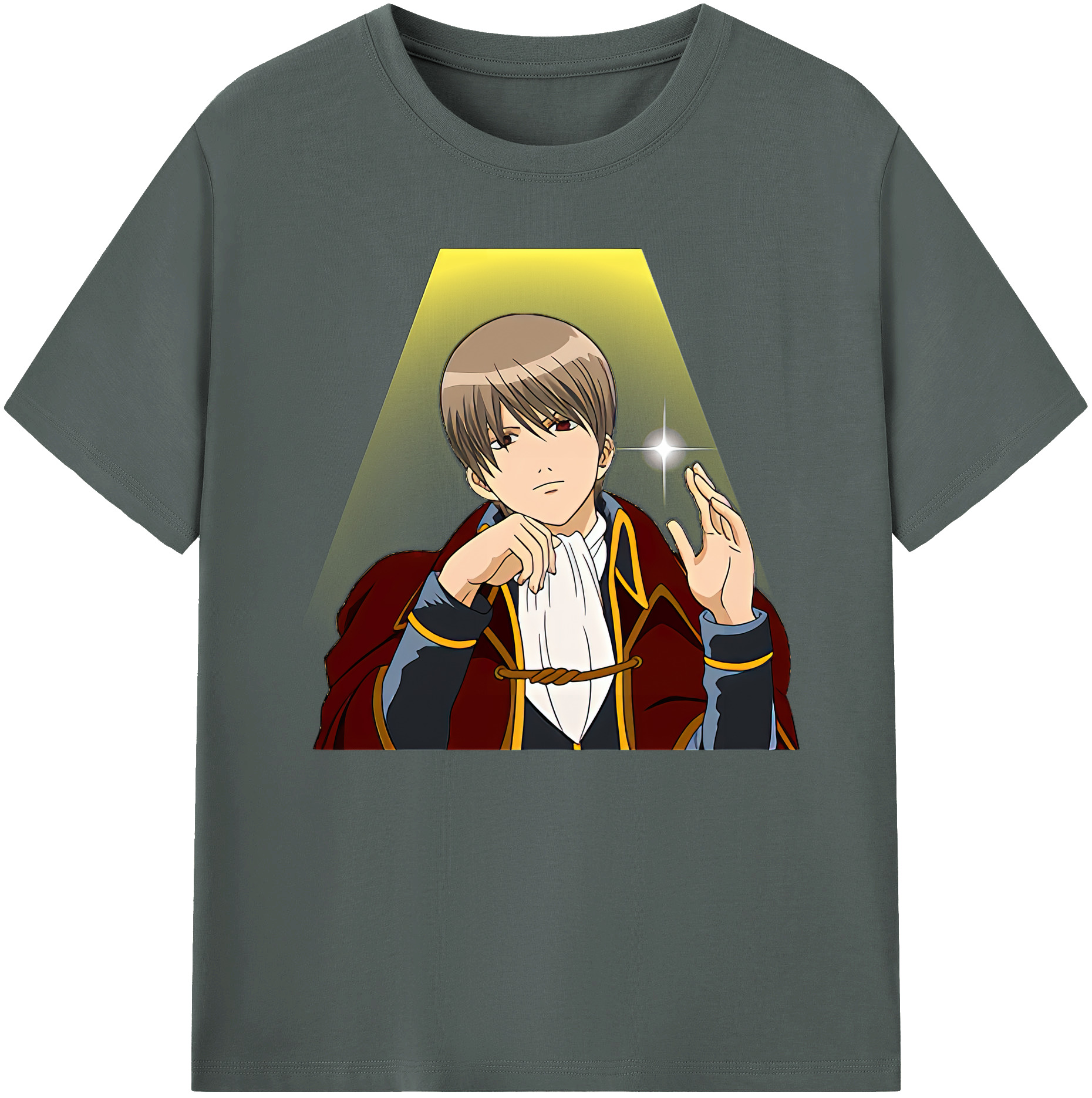 （画像用） ぎんたま 坂田銀時（さかたぎんとき） 神楽 志村新八（しむら しんぱち） GINTAMA Sakata Gintoki Kagura Shimura Shinpachi 綿100％ メンズ半袖Tシャツ｜肌触りやわらか＆通気性